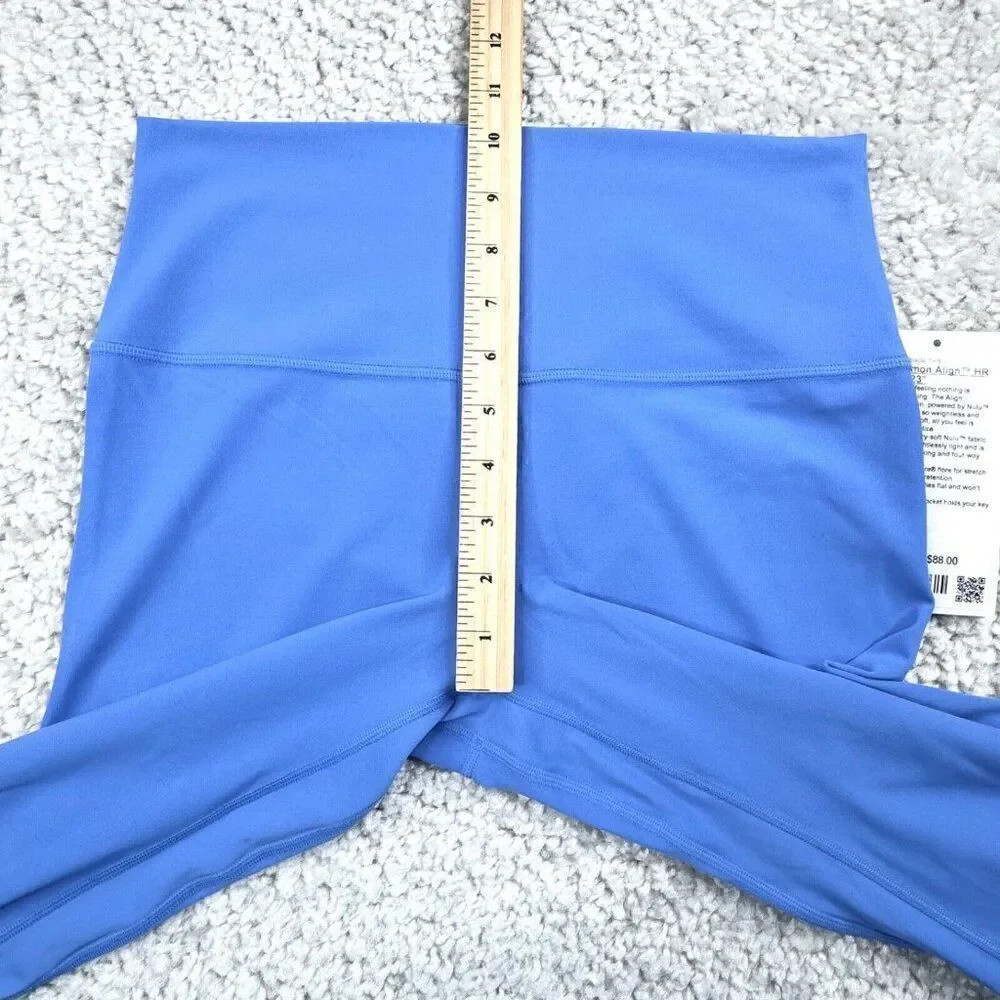 Lululemon Align High Rise Crop Legging Blue Nile 10